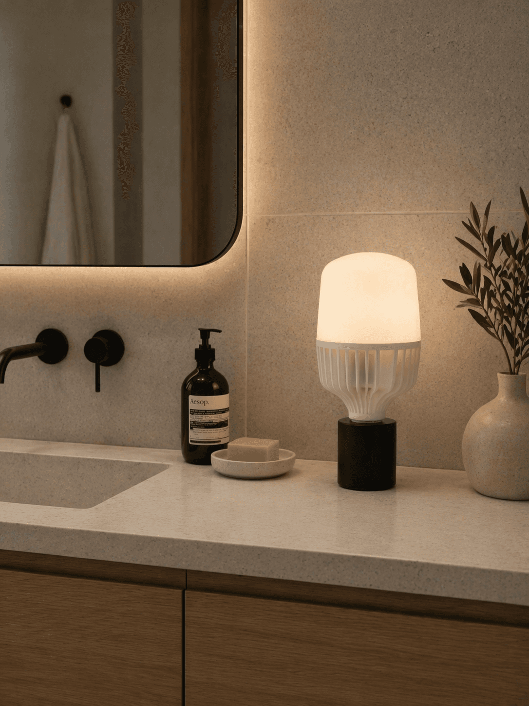 Dialight in a bathroom