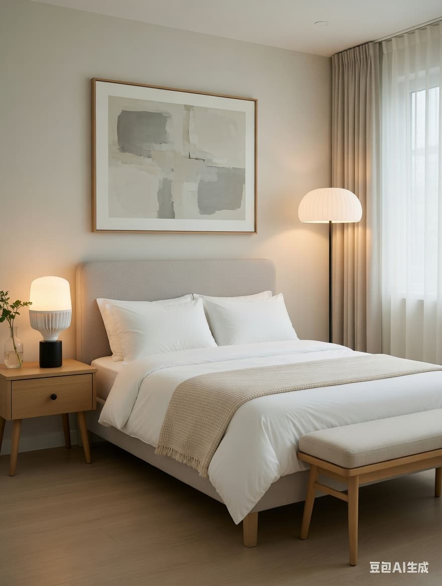 Dialight in a calm bedroom